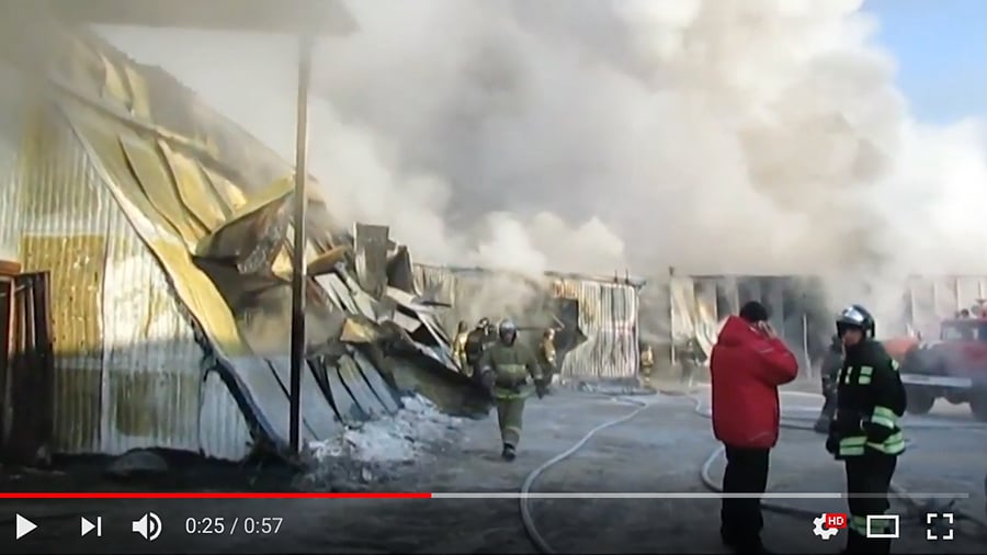 俄羅斯鞋廠發生大火十死 包括七名中國人