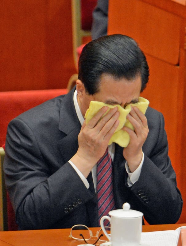 胡溫政府在江澤民下台後未能掌握實權，不敢在法輪功問題上公開發聲。圖為胡錦濤。（Getty Images）