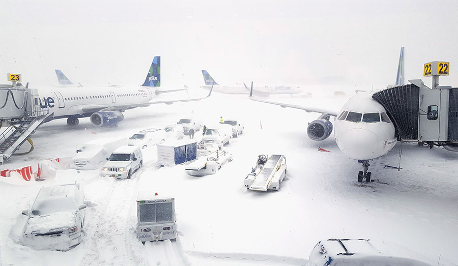 極寒致甘迺迪機場延誤又水浸 美東下周回暖