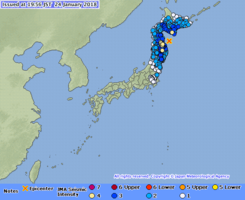 日本北海道海域6.2級地震