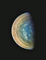 NASA絕美圖片：木星如夜色中異色瞳仁