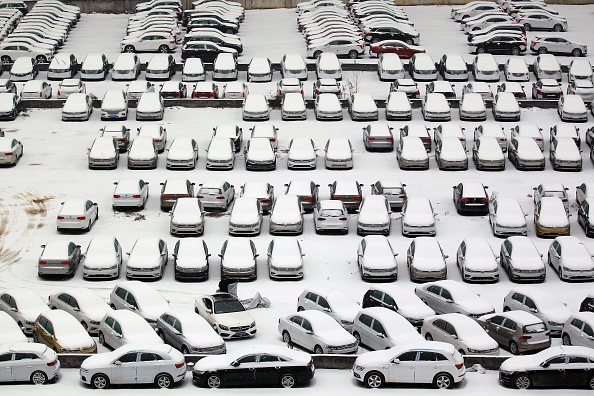 大陸各地普降大雪伴隨著寒潮襲來，給交通運輸帶來嚴重影響。圖為降雪後的武漢。（VCG/VCG via Getty Images）