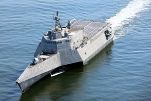 美新戰艦「奧馬哈號」服役 巴菲特出席典禮