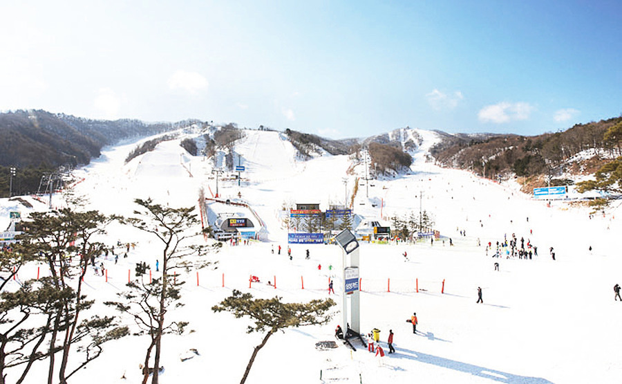 南韓江原道地區滑雪場