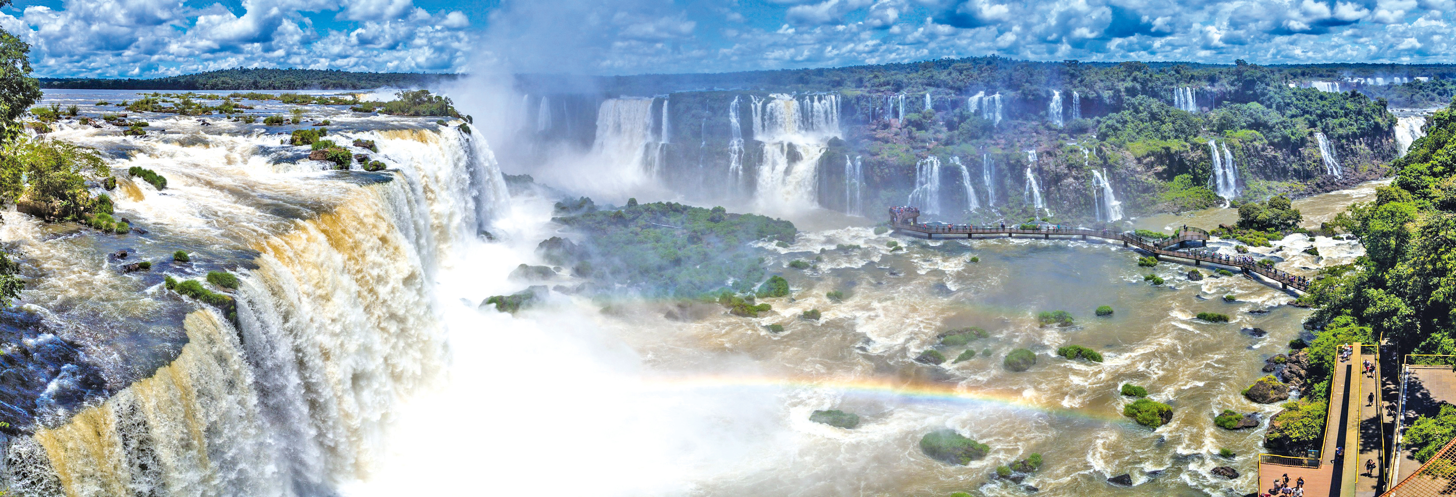 被譽為「世界新七大自然奇觀」之一的伊瓜蘇瀑布群。（Fotolia）