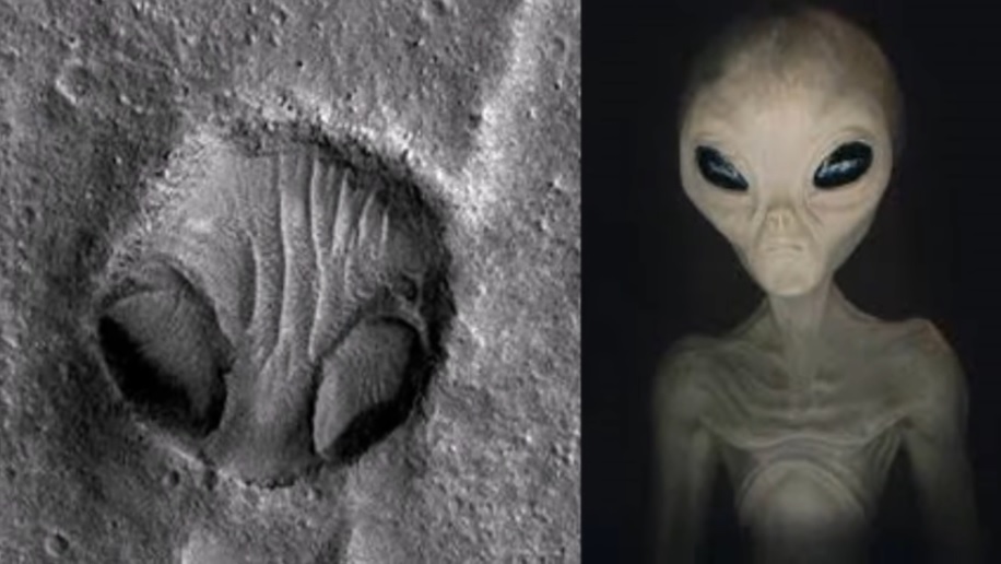 火星上 NASA拍到「外星人的頭」