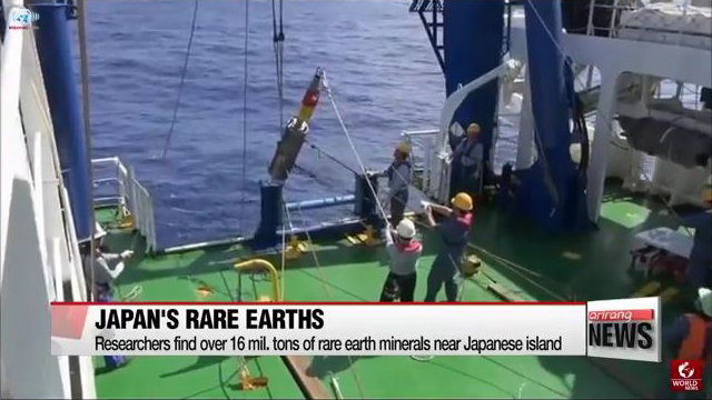 偏遠的太平洋日本環礁上，蘊藏著大量稀土元素，可用於iPhone、導彈、電動汽車等各種領域。（視像擷圖）