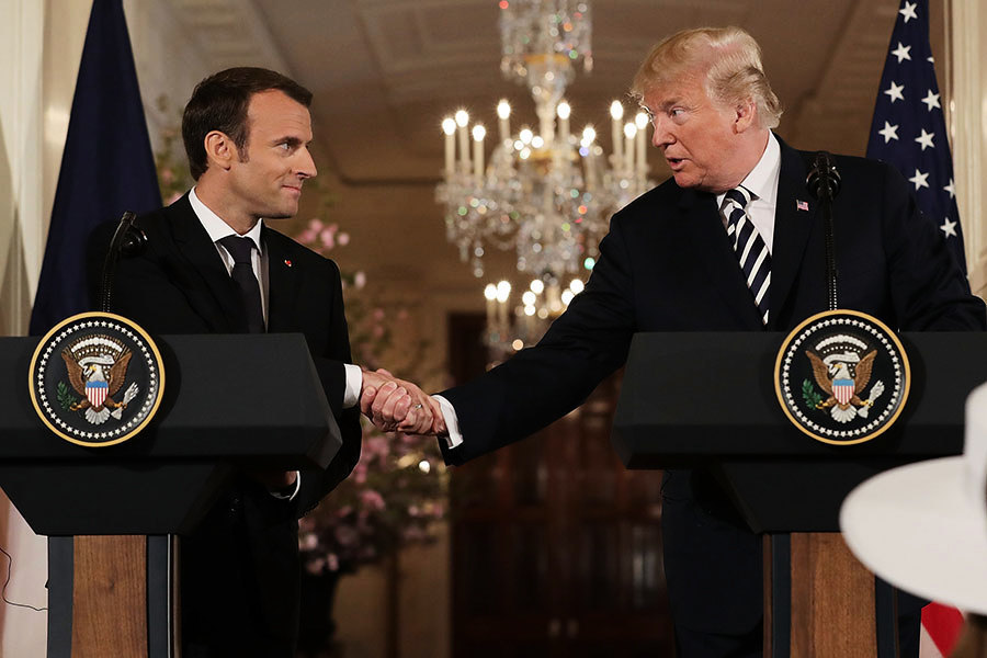 特朗普：就伊朗核協議 可能快與法國達成共識