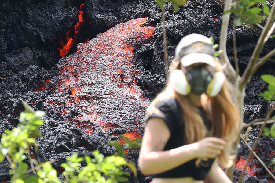 基拉韋厄火山噴發迫使更多居民撤離。（Mario Tama/Getty Images）
