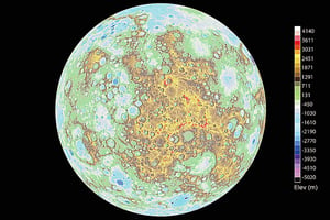 NASA首發佈水星電子地圖