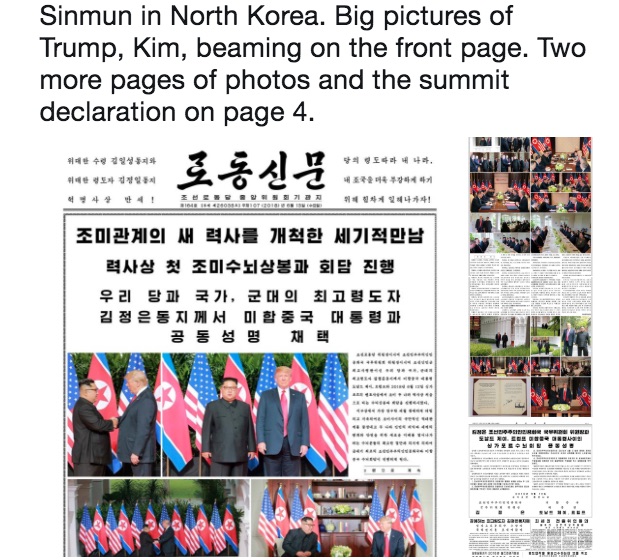 罕見報道「世紀之會」 北韓官媒盛讚特朗普