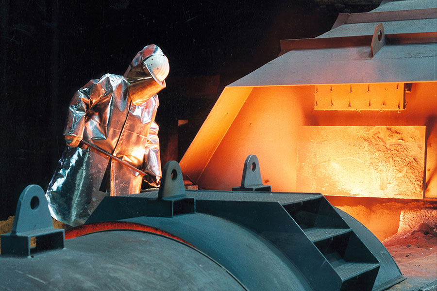 美國3月份徵收鋼鋁關稅。（ThyssenKrupp/Getty Images）