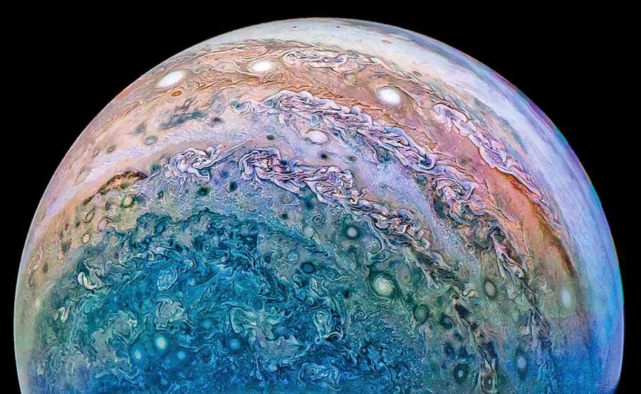 新研究揭示木星絢麗渦漩成因