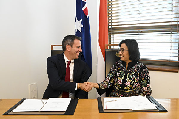 澳洲與印尼簽署經濟備忘錄 兩國財長會面
