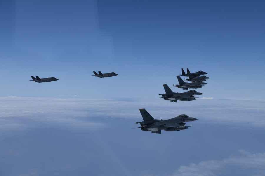 時隔近五年 美軍再向南韓部署F-35隱形戰機