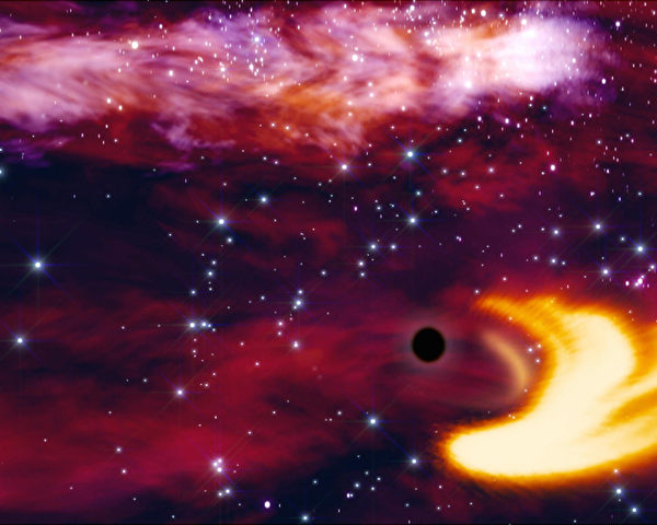 人們看不見的不一定不存在。就如在宇宙中龐大的暗物質、暗能量、黑洞也都是人們看不見的。（ESA/AFP）