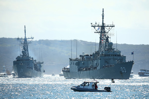 澳洲兩艘軍艦參加美日印與法國聯合軍演