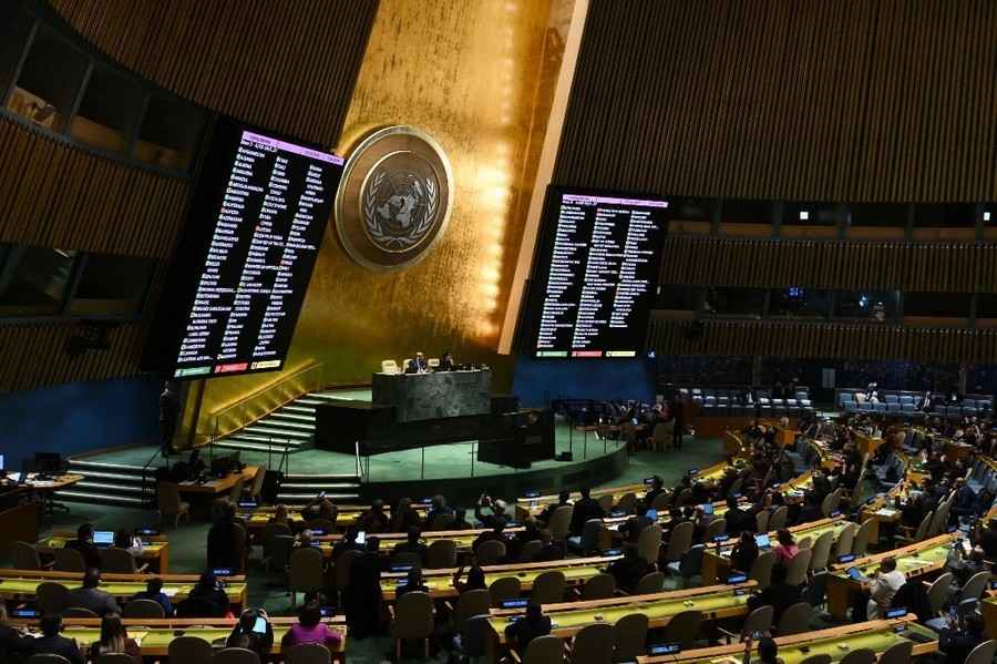 聯合國大會投票要求在加沙實行人道主義停火