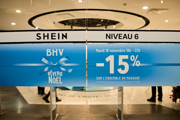 Shein巴黎實體店遭訴 合作方BHV聖誕活動受限