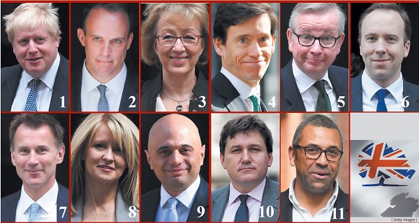 文翠珊首相辭職 11人角逐英國保守黨領袖
