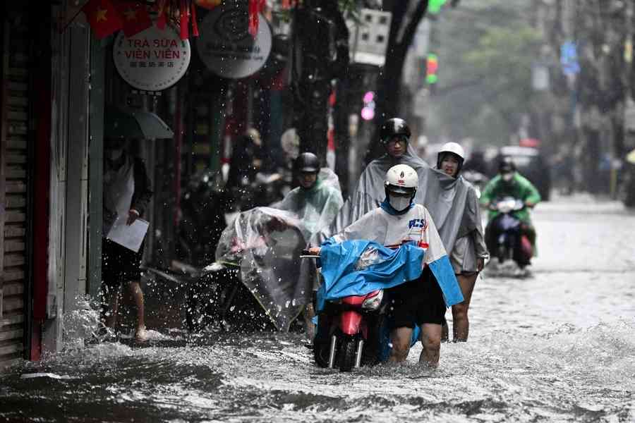 越南北部暴雨成災釀3死 逾萬房屋被淹（多圖）