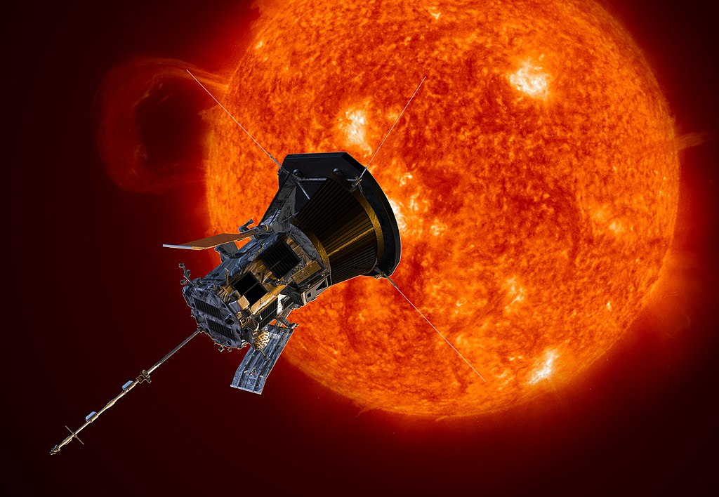 派克太陽探測器（Parker Solar Probe）示意圖。（公有領域）