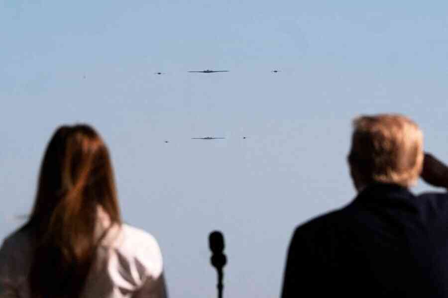 【圖輯】美國獨立日｜B-2轟炸機和F-35飛越白宮