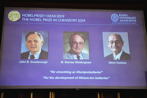 致力發展鋰電池 三科學家共獲諾貝爾化學獎