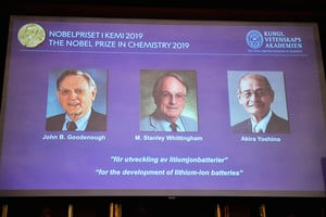 致力發展鋰電池 三科學家共獲諾貝爾化學獎