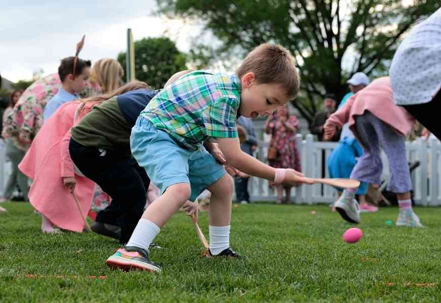復活節蛋價大幅回落 白宮用4萬真雞蛋滾彩蛋