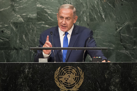 以色列總理內塔尼亞胡資料照。（Drew Angerer/Getty Images）