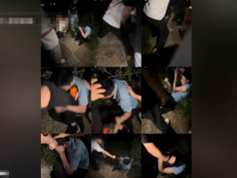 鄭州一公園發生聚眾圍毆事件 公安局就在附近