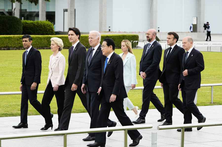 G7峰會揭幕 岸田夫婦歡迎六國首腦（多圖）