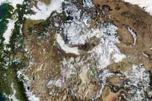 美西積雪量異常低 NASA發布「雪旱」衛星圖