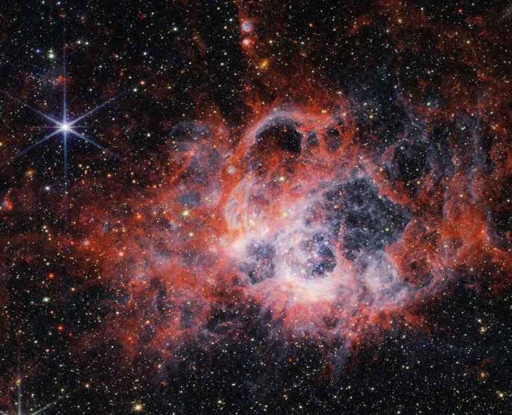  NASA拍到恆星形成區NGC 604精細圖片