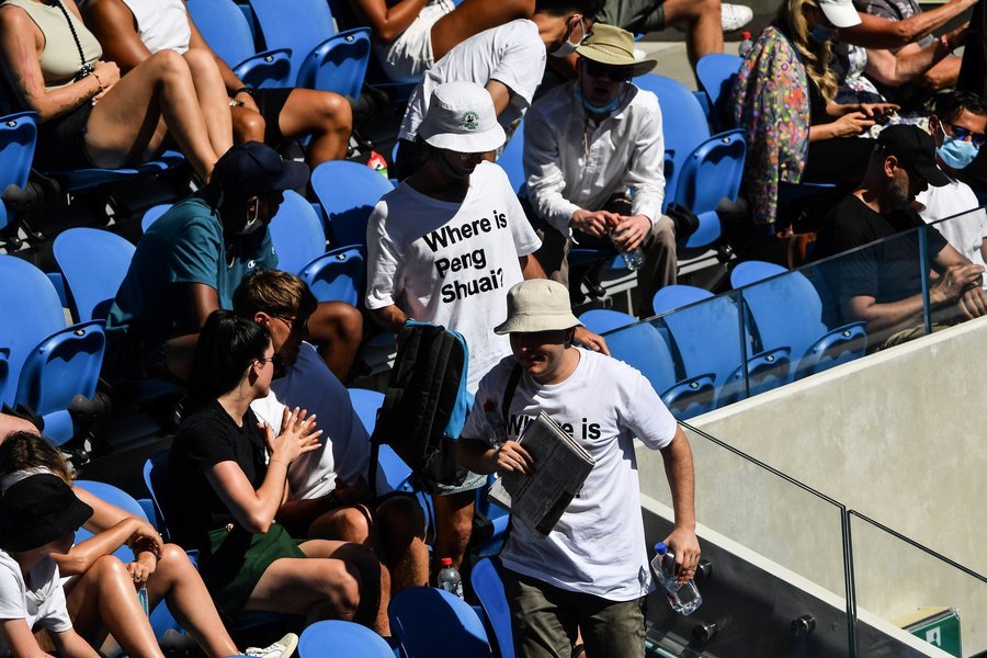 球迷穿「撐彭帥」T恤  澳洲部長：事關人權而非政治