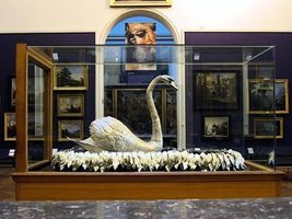英國博物館修復250年歷史的機械銀天鵝