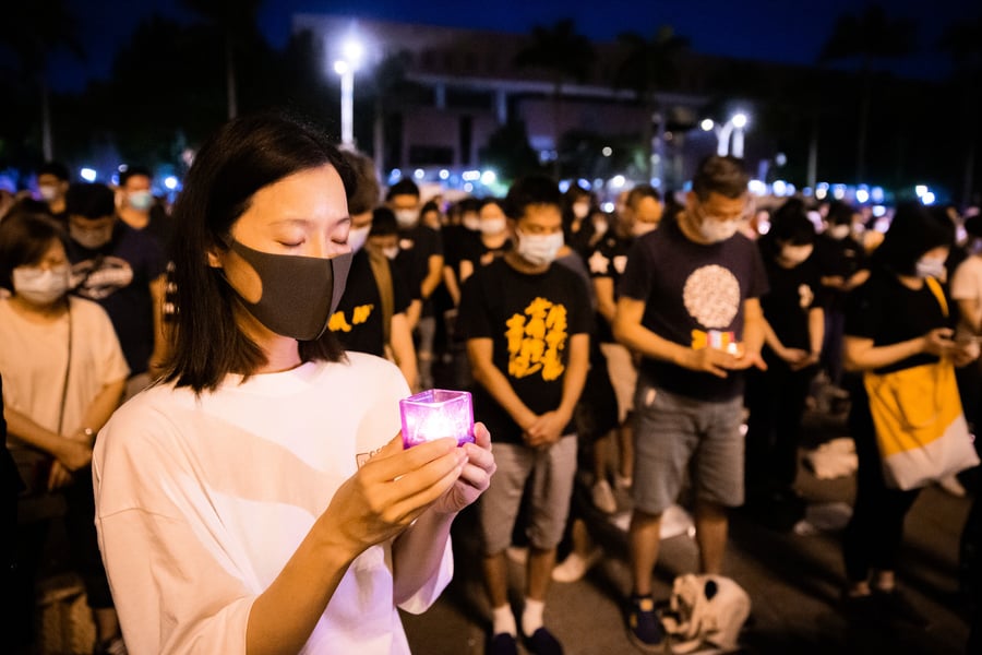 台灣六四晚會 在台港人：記住中共殘害人民