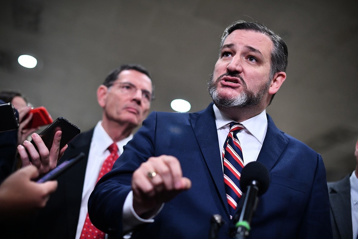 德克沙士州參議員克魯茲（Ted Cruz）周四（2020年4月30日）宣佈，他正準備制定一項法案，以禁止美國官員使用中國政府支持的技術平台。（MANDEL NGAN/AFP via Getty Images）