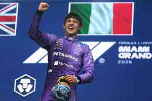 F1邁阿密站：小將安東內利連奪三站冠軍
