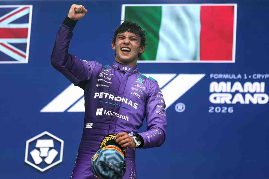 F1邁阿密站：小將安東內利連奪三站冠軍