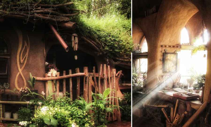 【圖輯】夫婦在森林打造全自然「哈比人」住宅