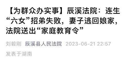 圖片來源辰溪縣法院公眾號。(網頁截圖)