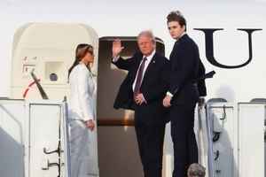 乘空軍飛機抵達華盛頓 特朗普參加就職典禮活動