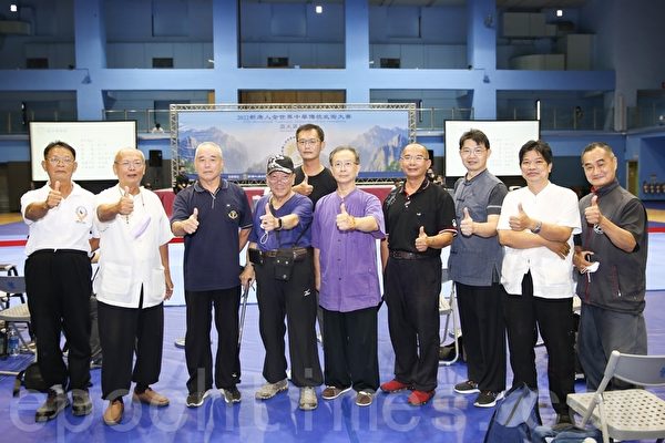 2022年7月19日，第七屆「新唐人全世界中華傳統武術大賽」亞太區初賽在台北體育館舉行，武術名家、資深武術界前輩齊聚。（林仕傑／大紀元）