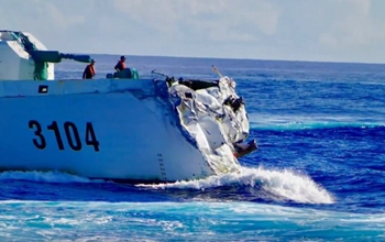 中共艦船南海互撞 專家：台軍需防中共撞船