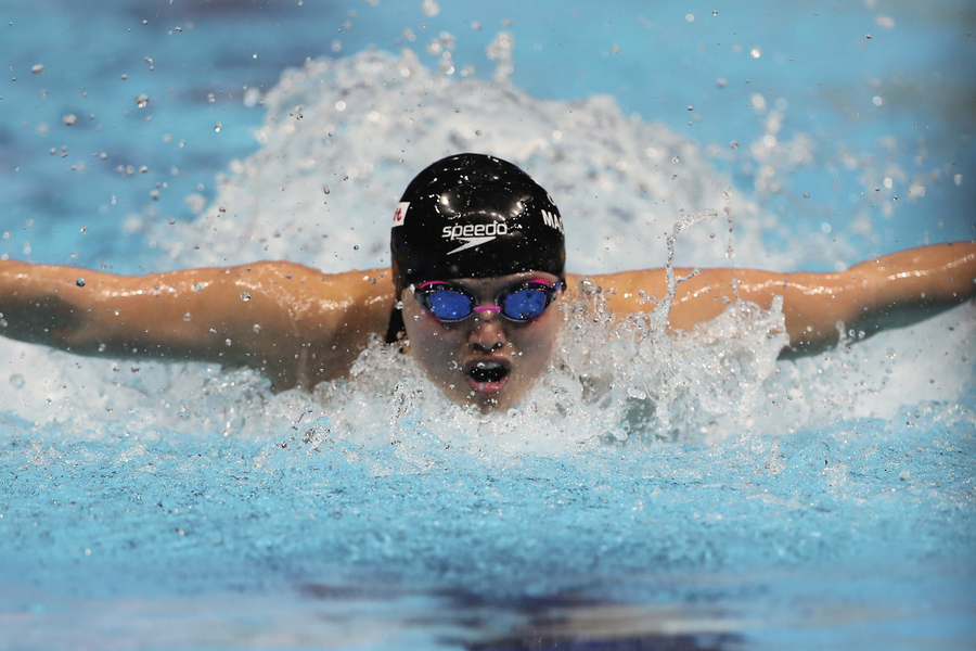 加國華裔泳將 打破女子50米仰泳世界紀錄