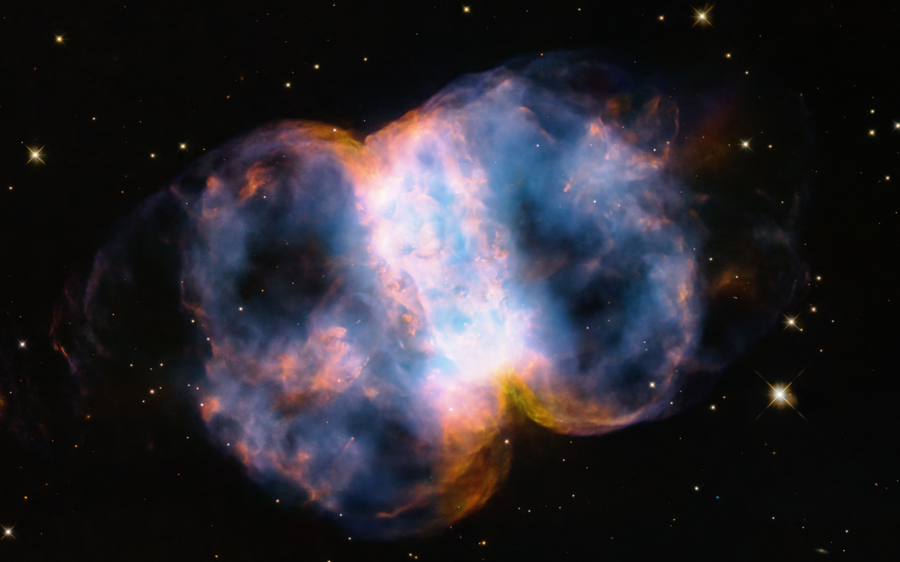 哈勃望遠鏡拍壯觀小啞鈴星雲 賀升空34年
