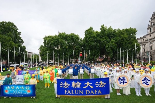 法輪功學員倫敦集會反迫害 英政界支持