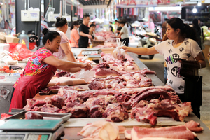 大陸10月CPI同比上漲3.8% 豬肉價漲101.3%